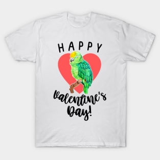 Happy Valentine's Day - Amazon Parrot T-Shirt